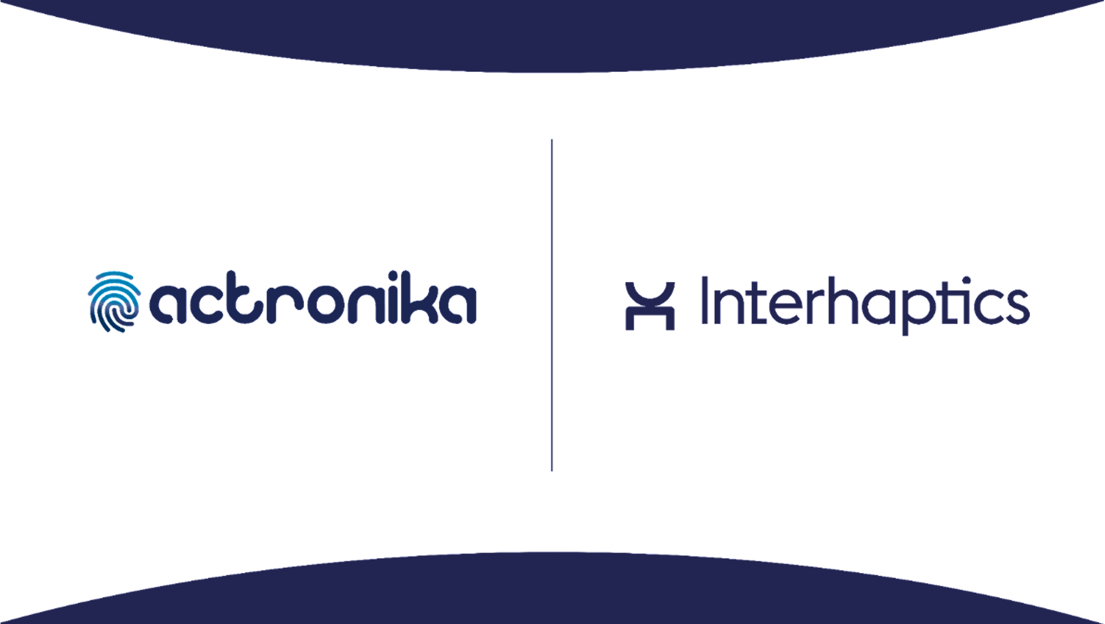 Actronika and Interhaptics Collaboration Graphic