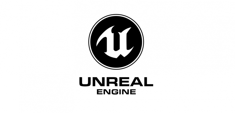 Unreal Engine logo background
